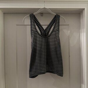 Zyia Activewear Nimbus Gray Split Back Tank – XL (Fits Like L) NWOT